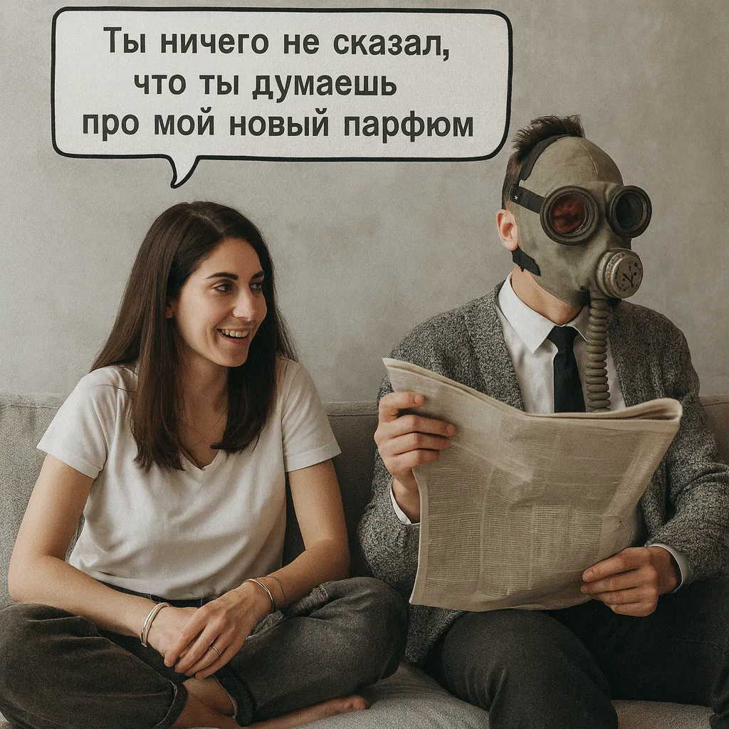 ы ничего не сказал, что ты думаешь про мой новый парфюм